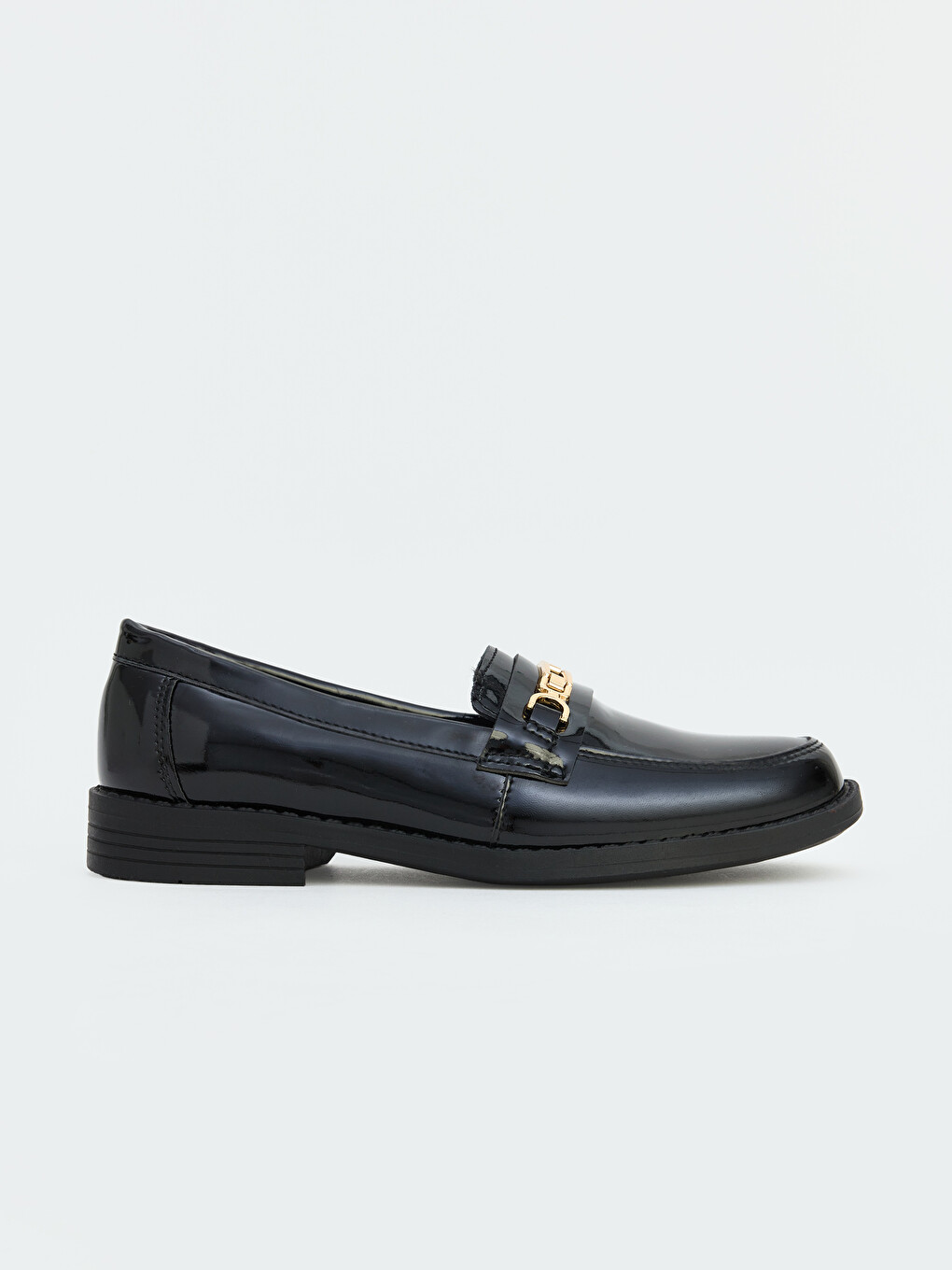 Deri Görünümlü Kız Çocuk Loafer-1