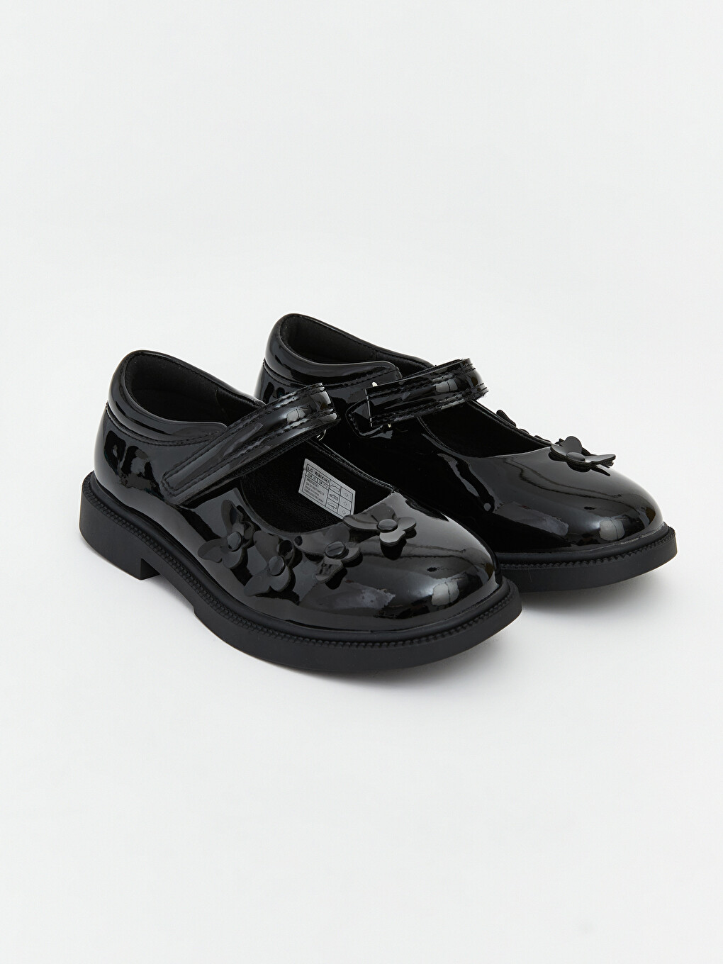 Faux Leather Girls' Ballet Flats