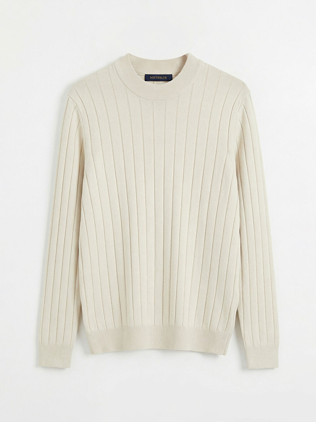 Bej Yarım Balıkçı Yaka Erkek Triko Kazak