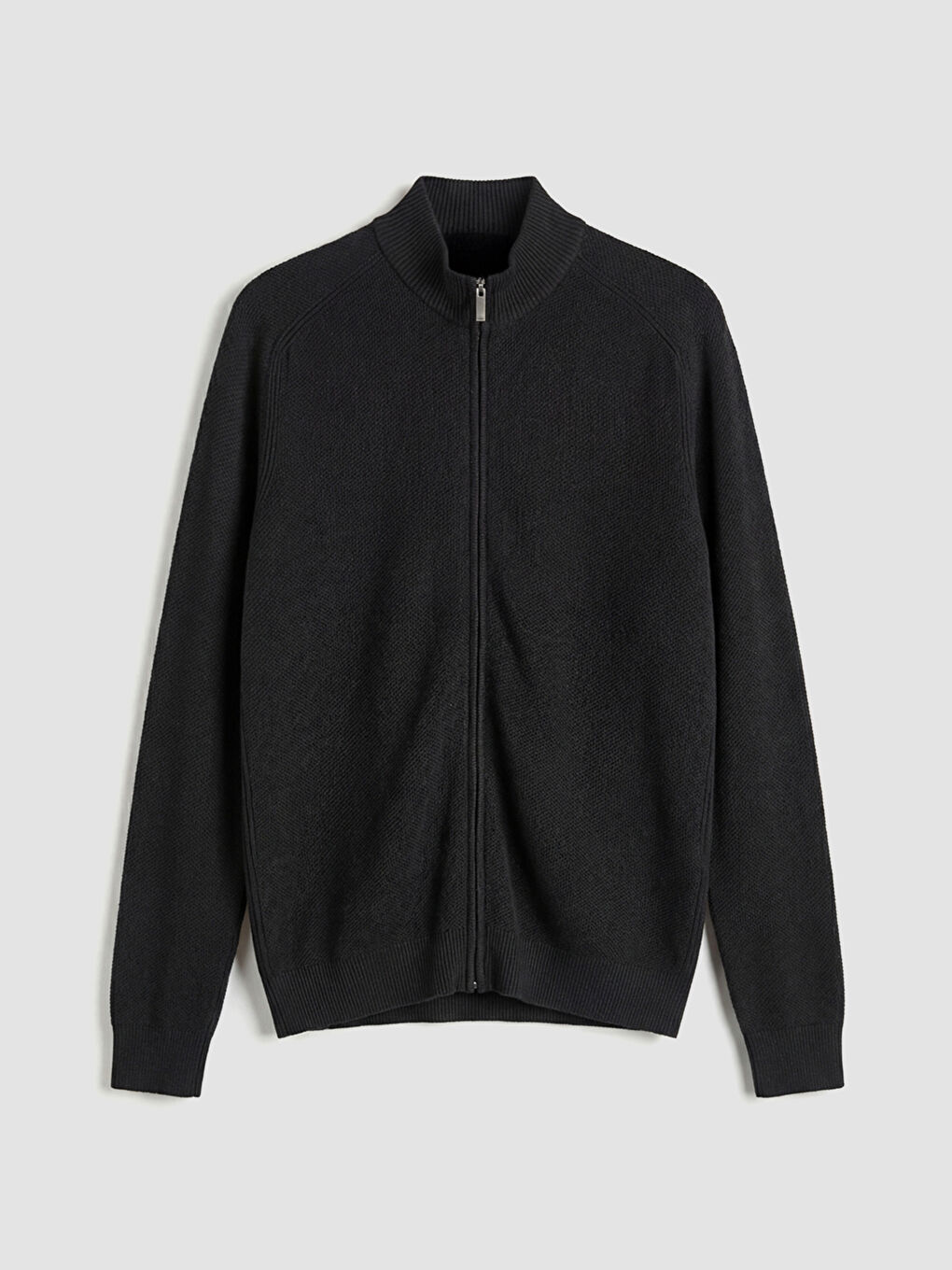 Lacivert Fermuarlı Standar Kalıp Erkek Triko Hırka-4