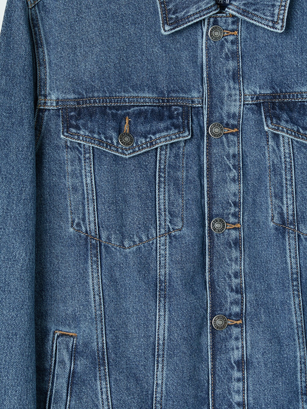 İndigo Regular Fit Erkek Jean Ceket-6