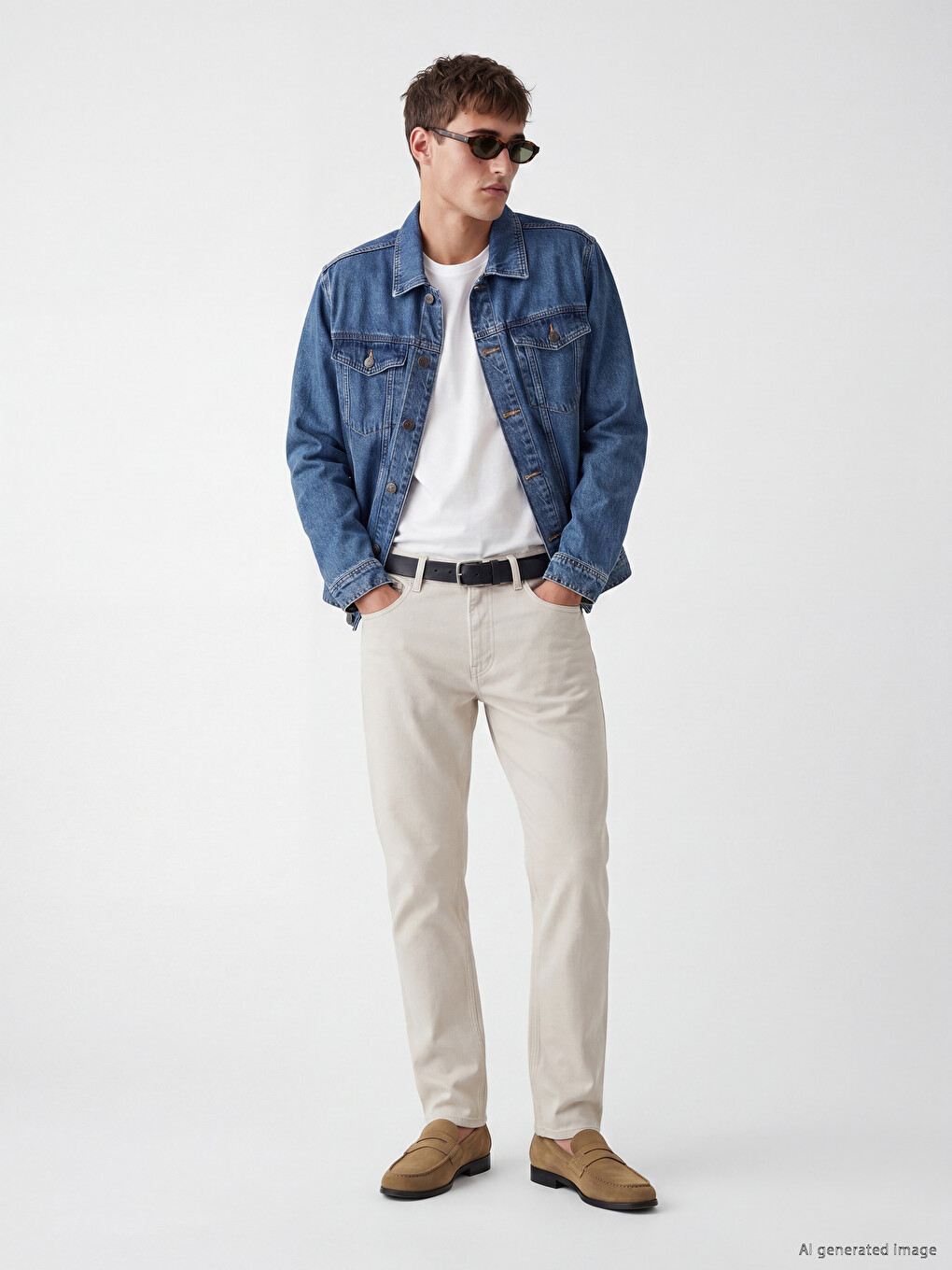 İndigo Regular Fit Erkek Jean Ceket-1