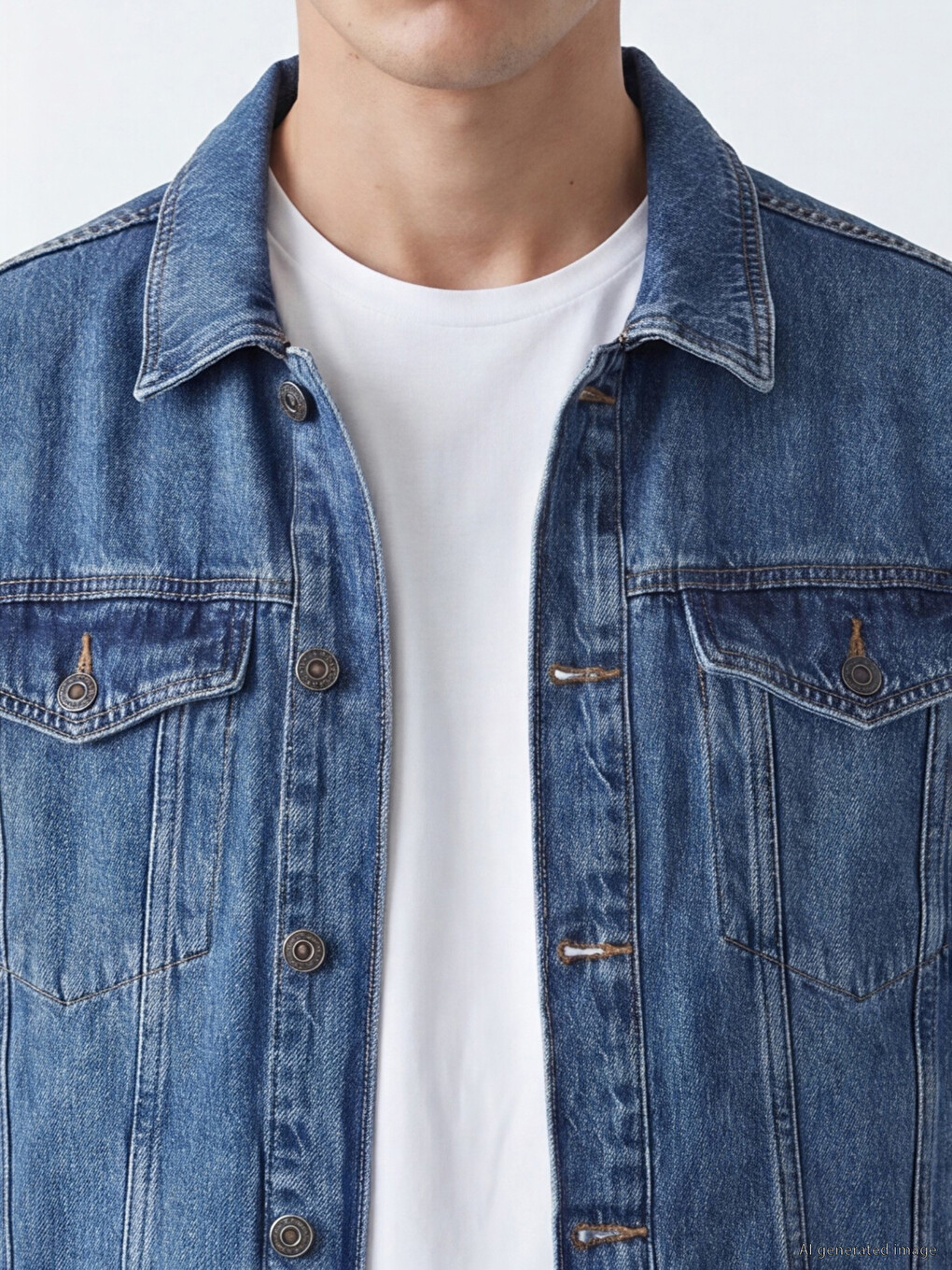 İndigo Regular Fit Erkek Jean Ceket-2