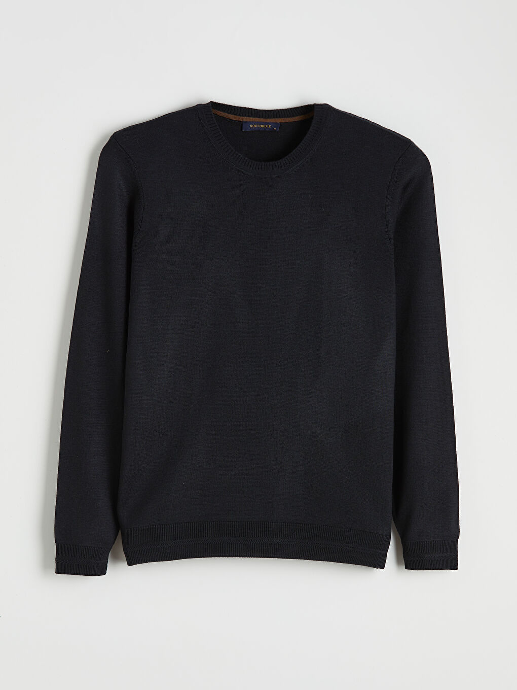 Lacivert Bisiklet Yaka Erkek Triko Kazak