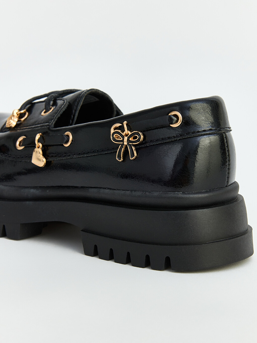 Mädchen Schwarz Anzugschuhe-7