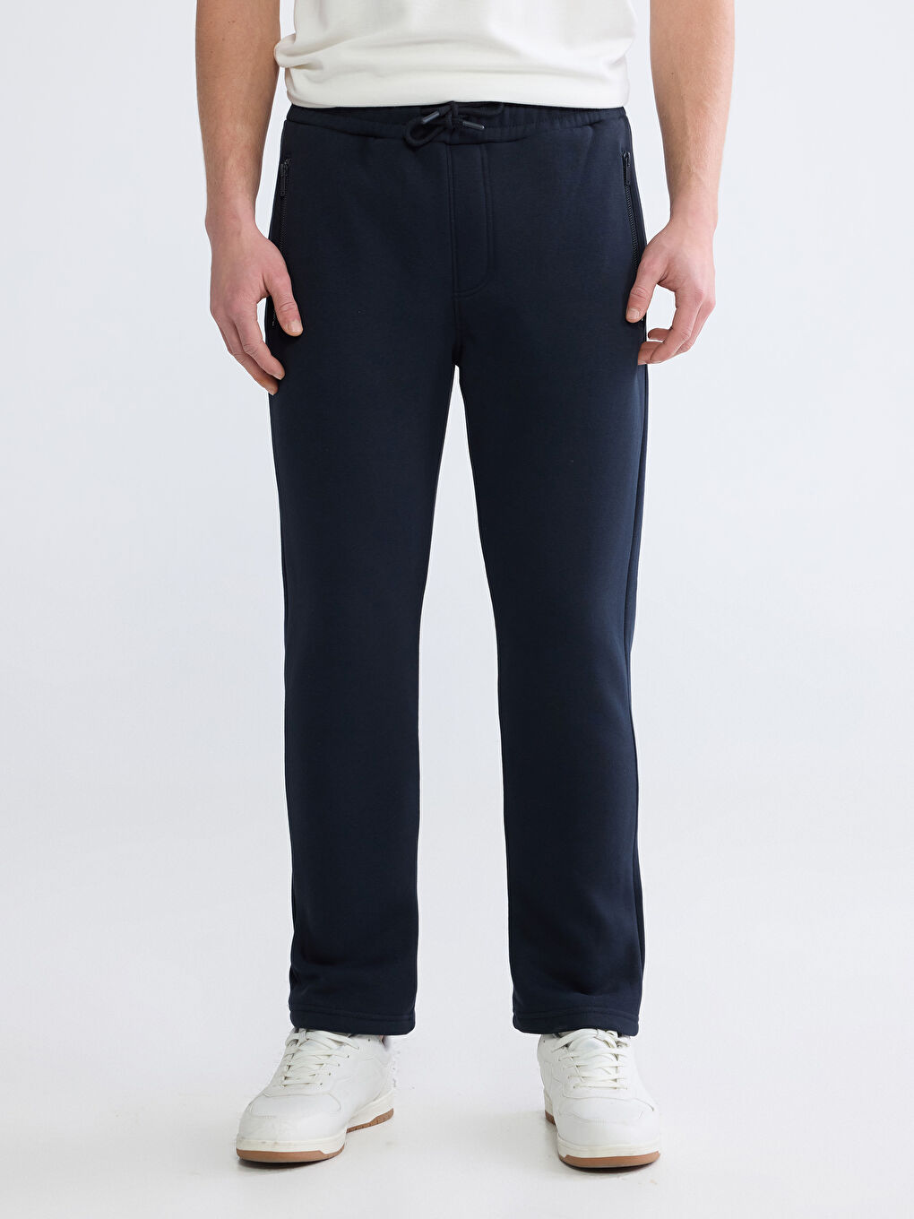 Lacivert Standart Kalıp Erkek Eşofman Altı-1