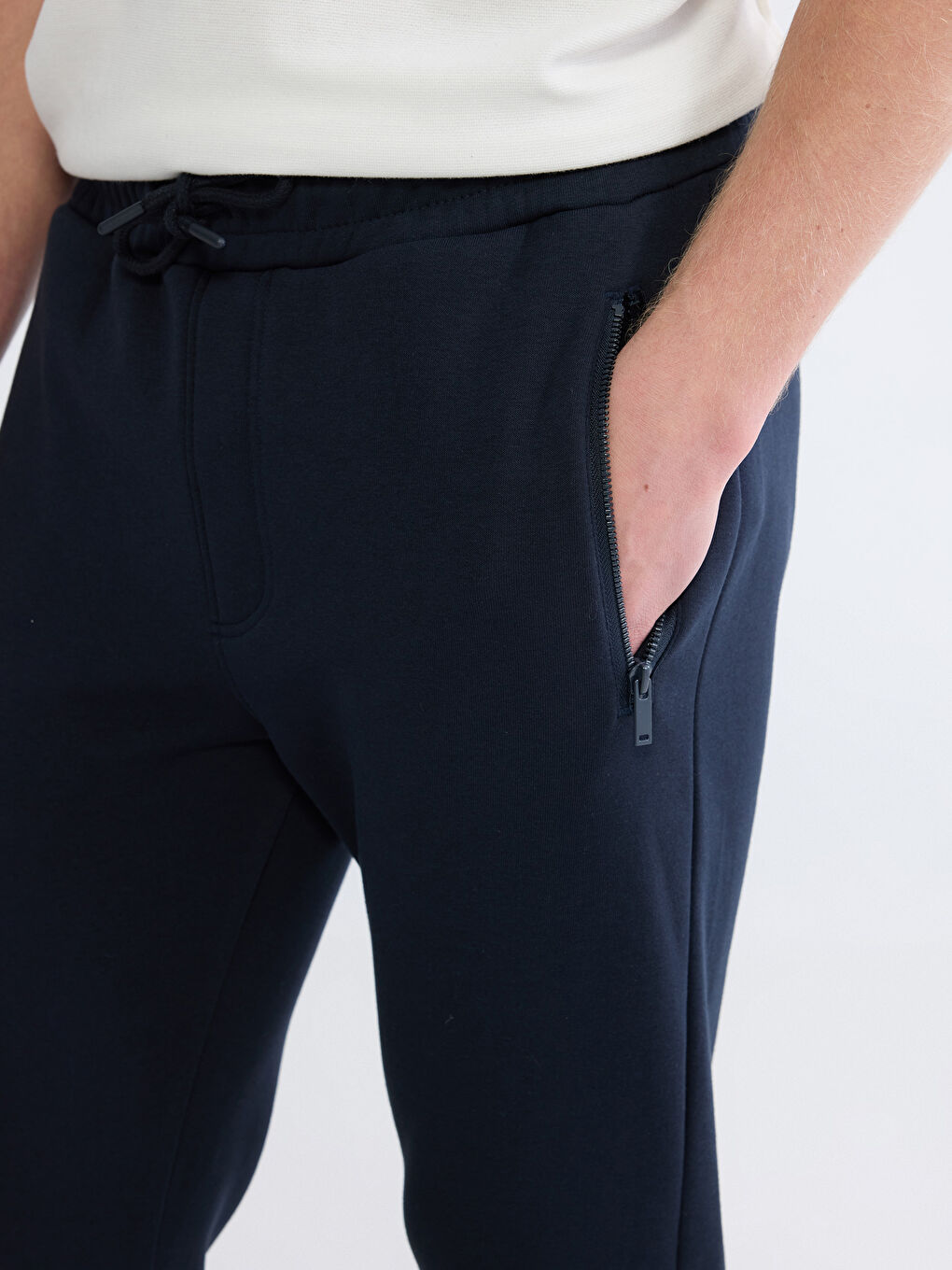 Lacivert Standart Kalıp Erkek Eşofman Altı-2