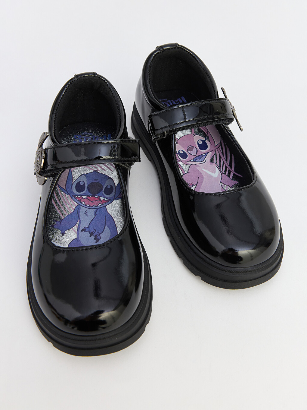 Lilo And Stitch Printed Faux Leather Girls' Classic Shoes-2