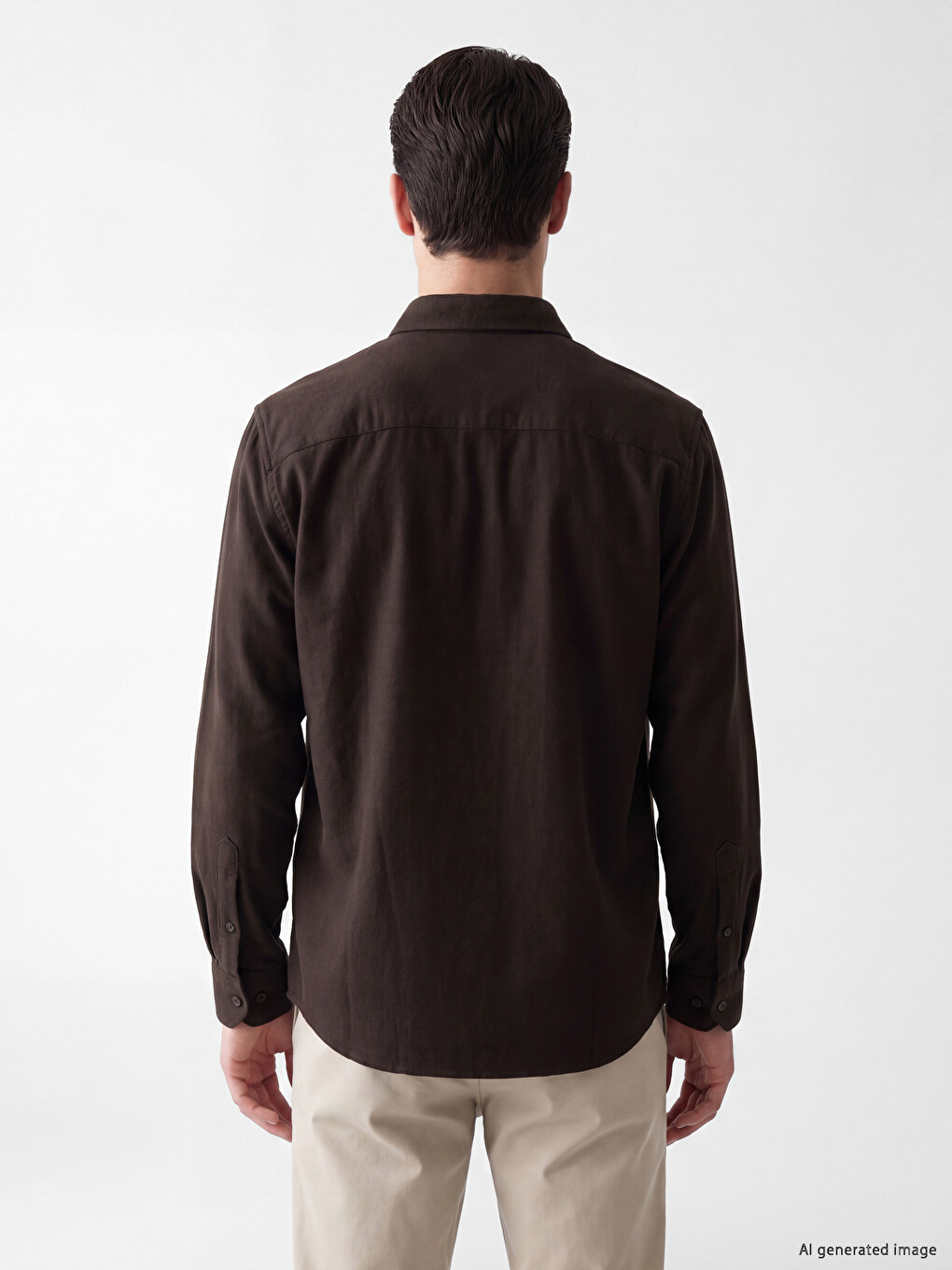 Man Brown Shirt-2
