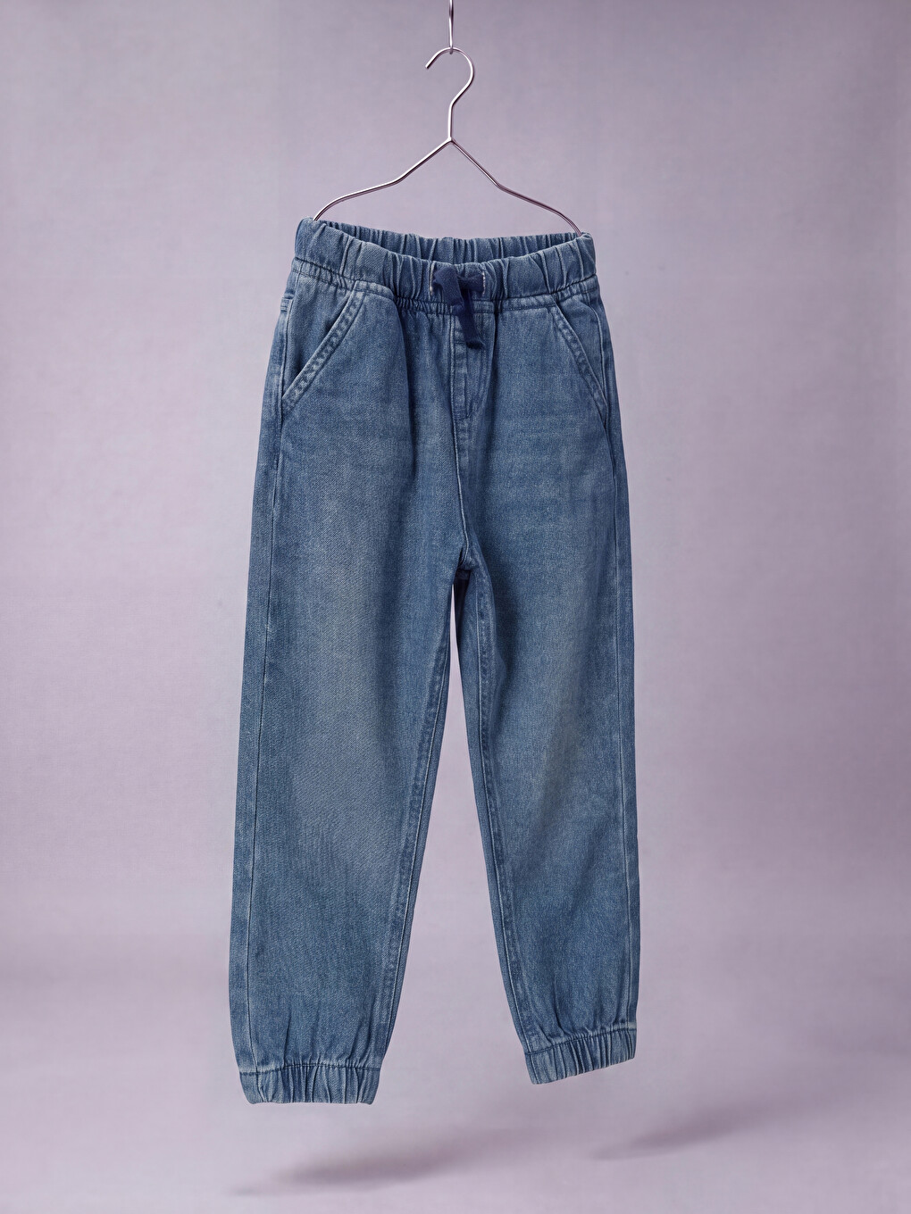 Beli Lastikli Erkek Çocuk Jogger Jean Pantolon-1