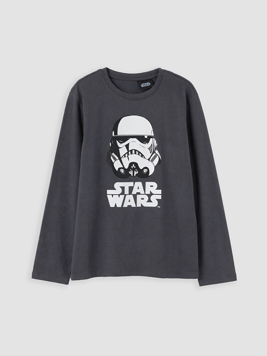 Gri Star Wars Baskılı Erkek Çocuk Pijama Takım-1