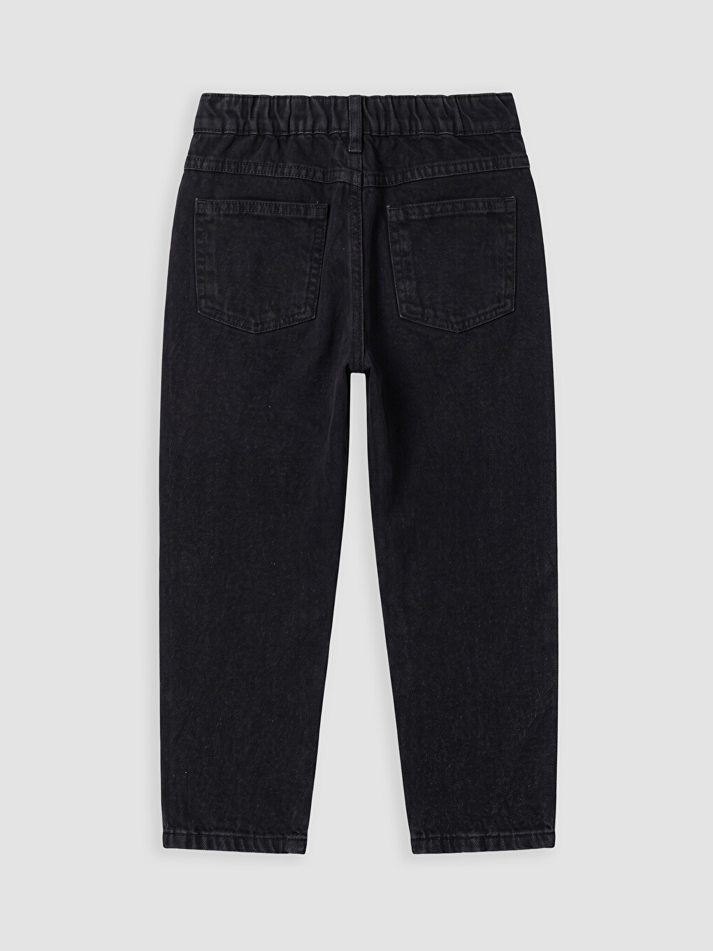 Siyah Baggy Fit Erkek Çocuk Jean Pantolon-2
