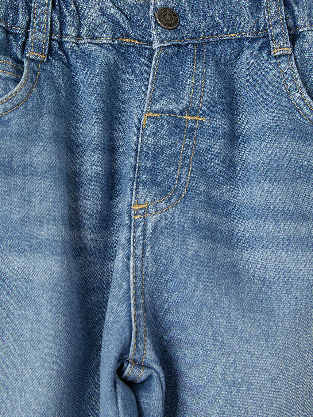 İndigo Baggy Fit Erkek Çocuk Jean Pantolon-1
