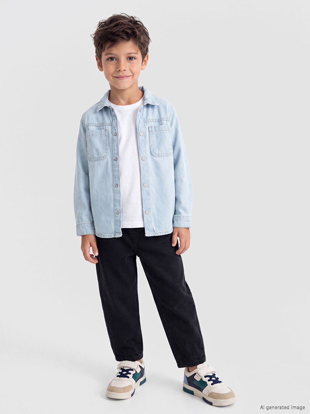 Baggy Fit Boys' Jeans-1