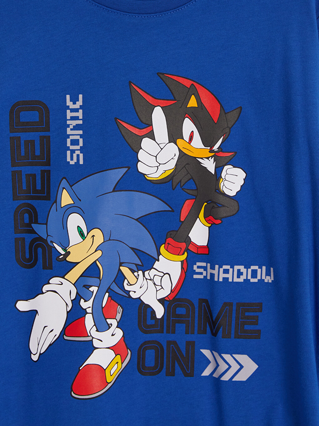 طقم بيجامة أولاد بطبعة Sonic بياقة دائرية-4