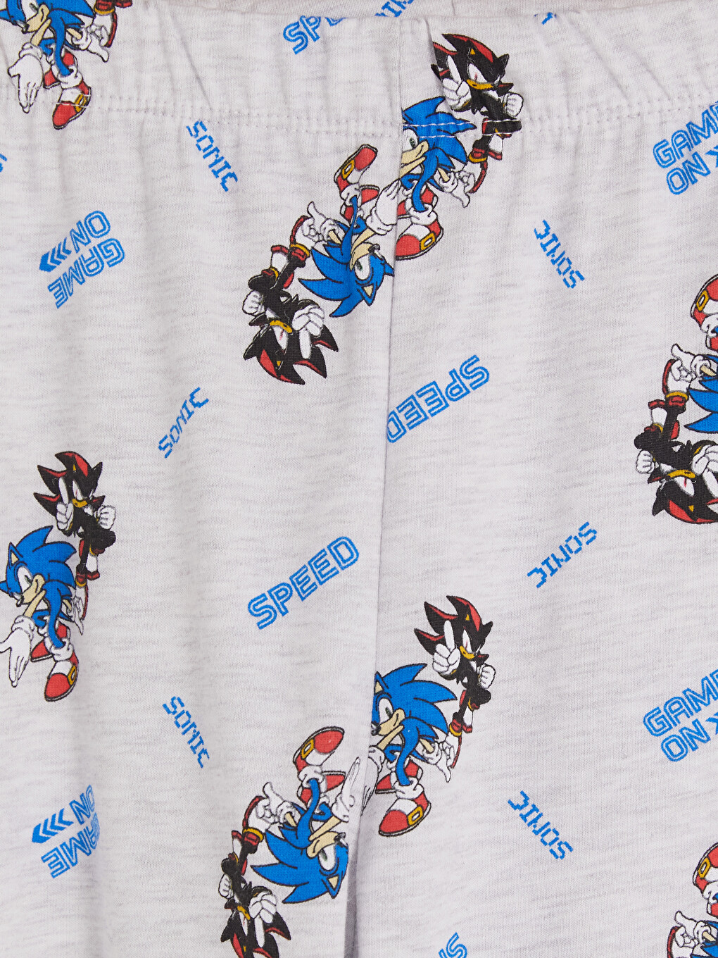 طقم بيجامة أولاد بطبعة Sonic بياقة دائرية-7