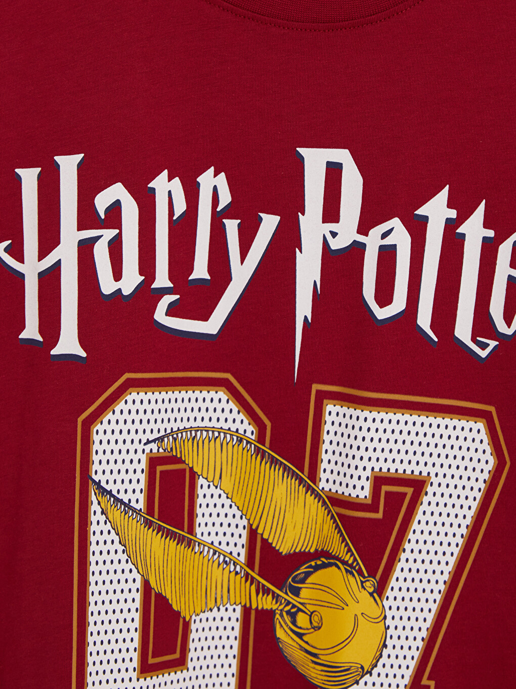 Bordo Harry Potter Baskılı Pijama Takım-5