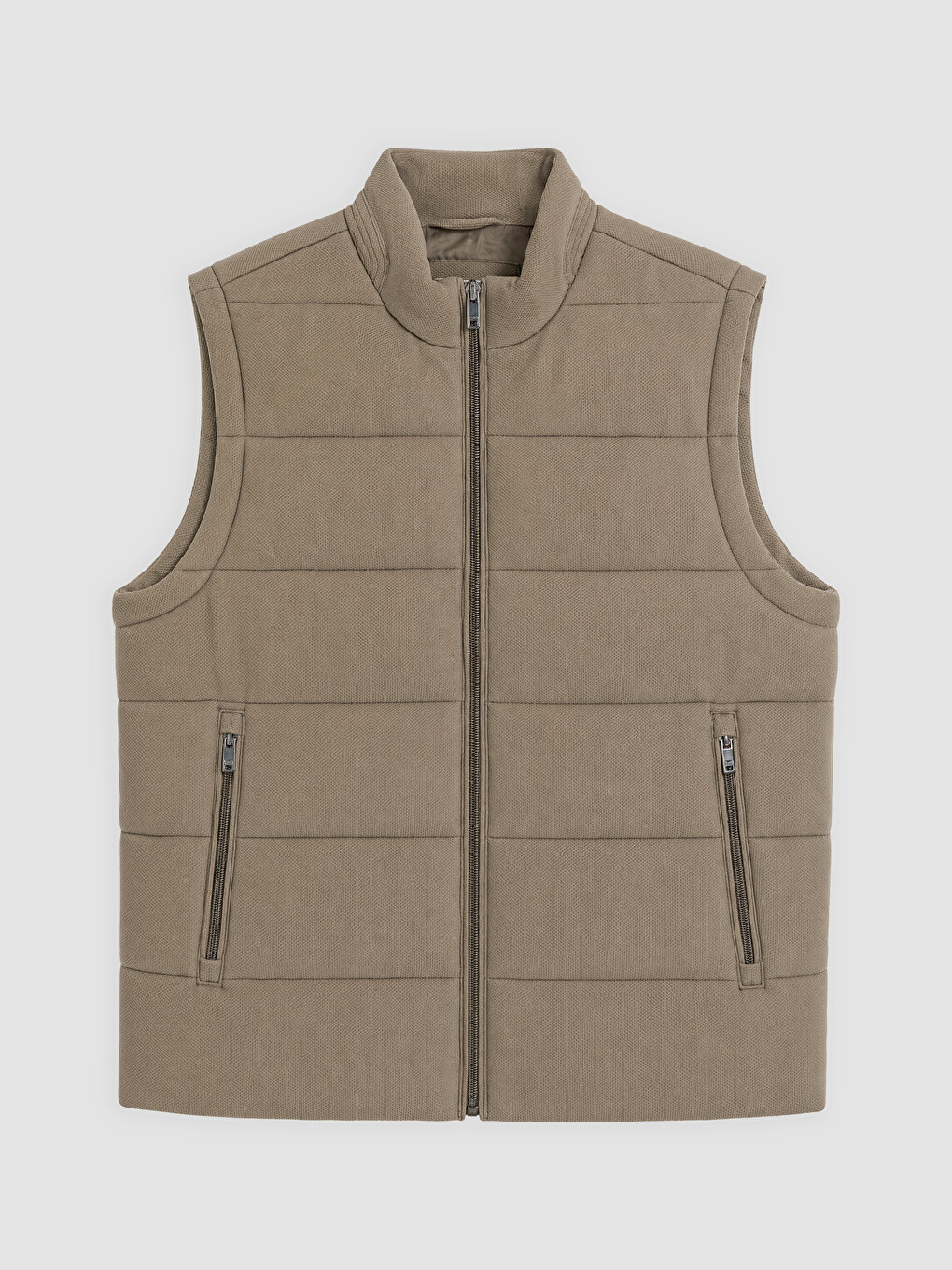 Stand Collar Men's Puffer Gilet-4