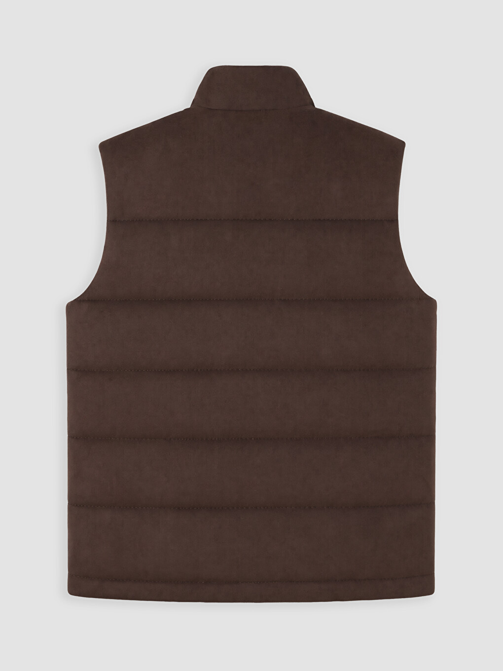 Gilet Doudoune Sans Manches Slim Fit À Col Montant Pour Homme-5