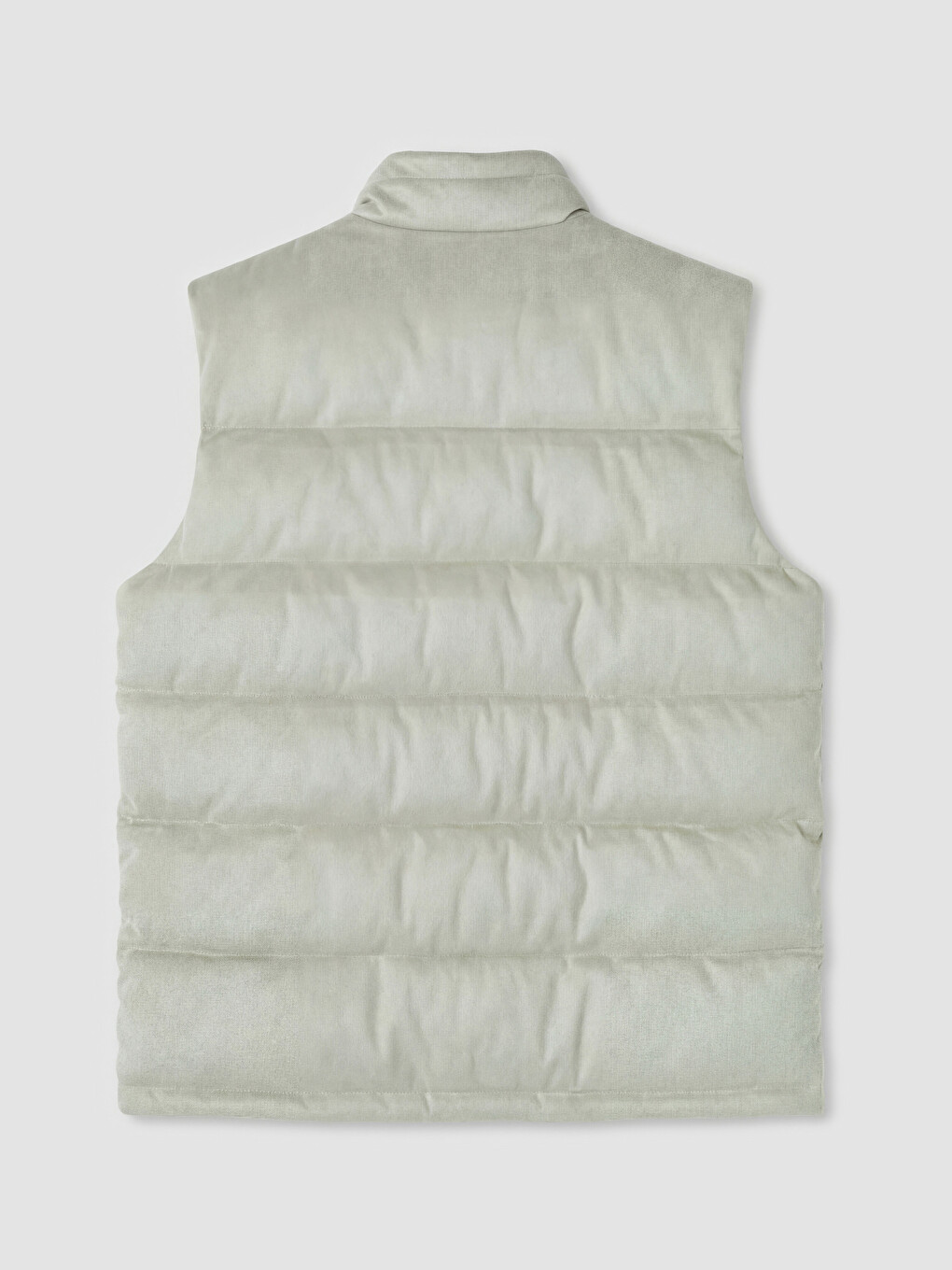 Man Beige Puffer Gilet-5