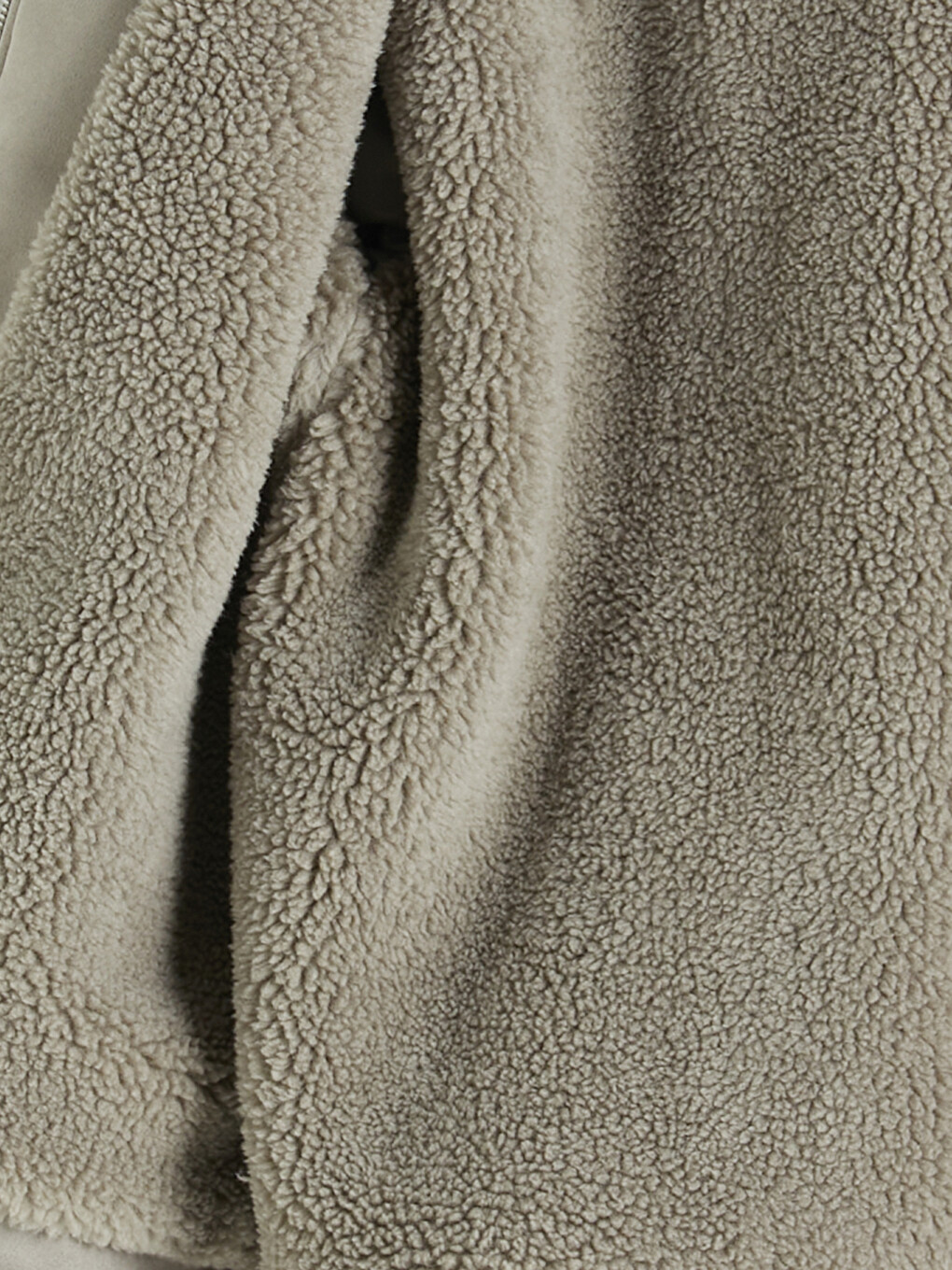 Gri Regular Fit Kürk Yaka Erkek Süet Mont-8