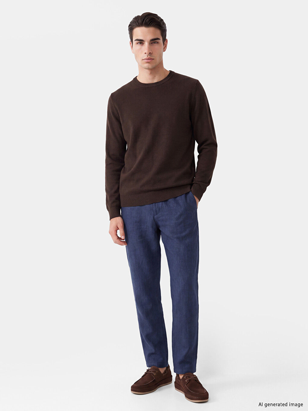 Crew Neck Men's Knitwear Sweater-1