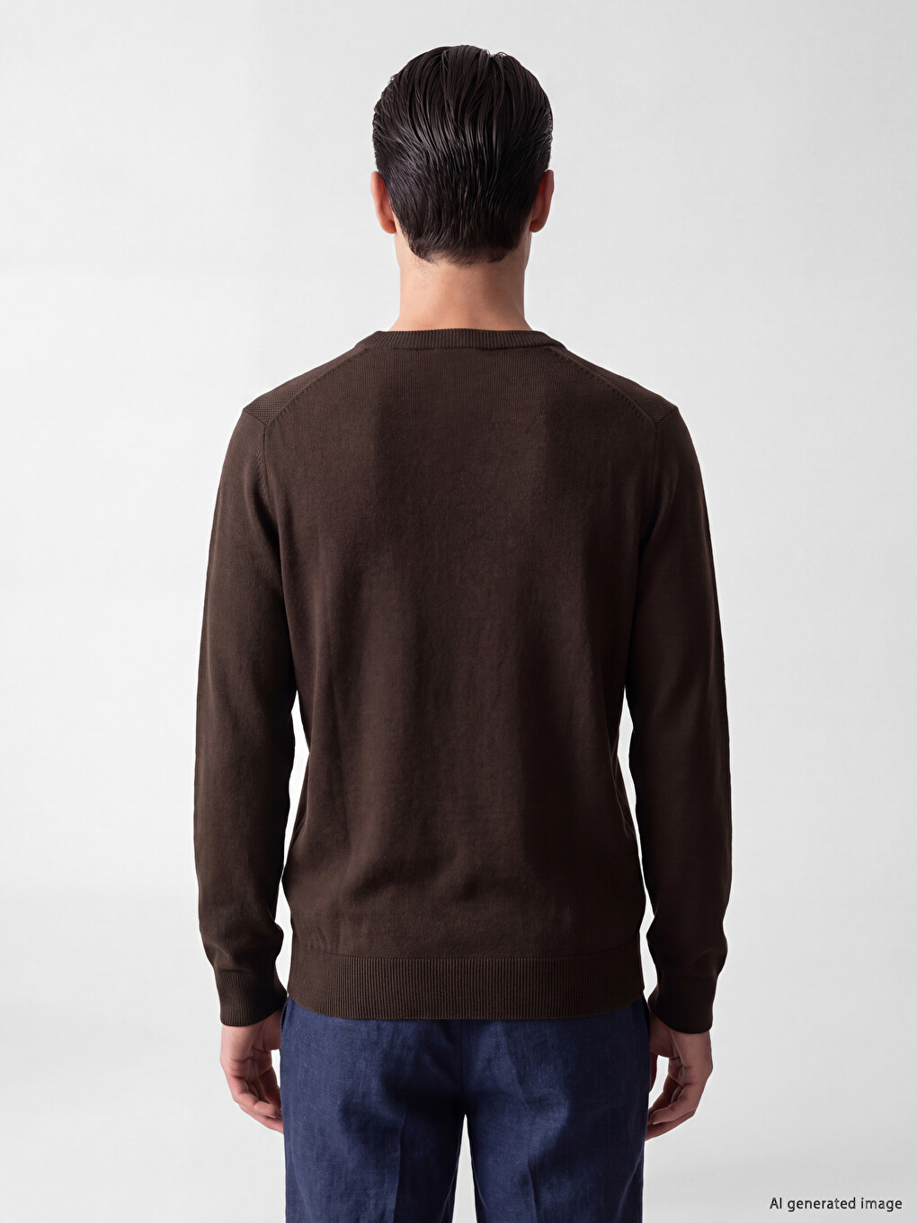 Crew Neck Men's Knitwear Sweater-2