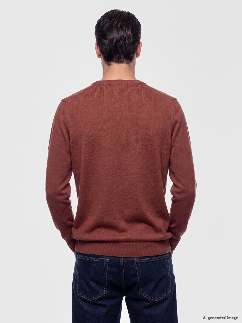 Crew Neck Men's Knitwear Sweater-3