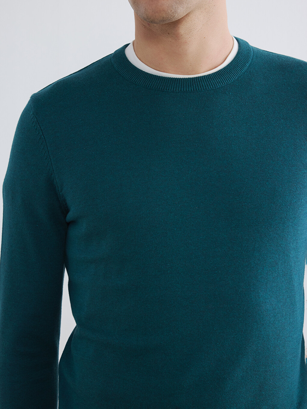 Pull En Maille À Col Rond Pour Homme-2