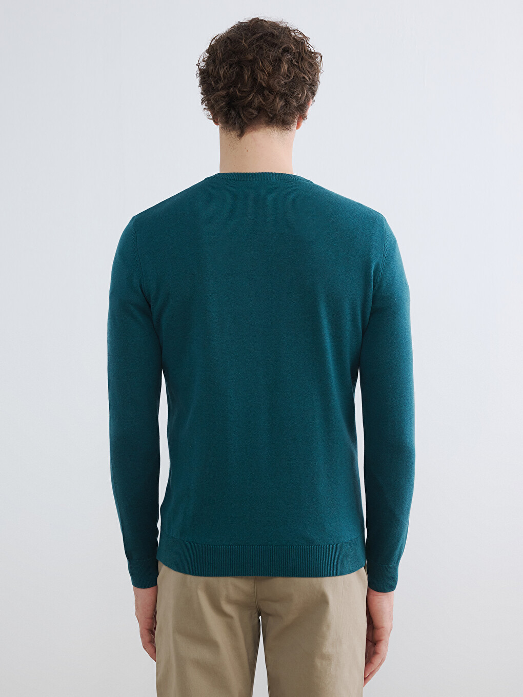 Pull En Maille À Col Rond Pour Homme-3