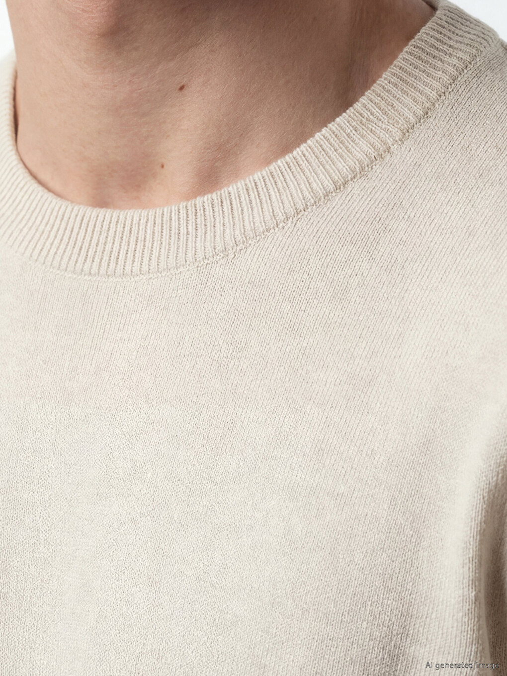 Man Ecru Sweater-2