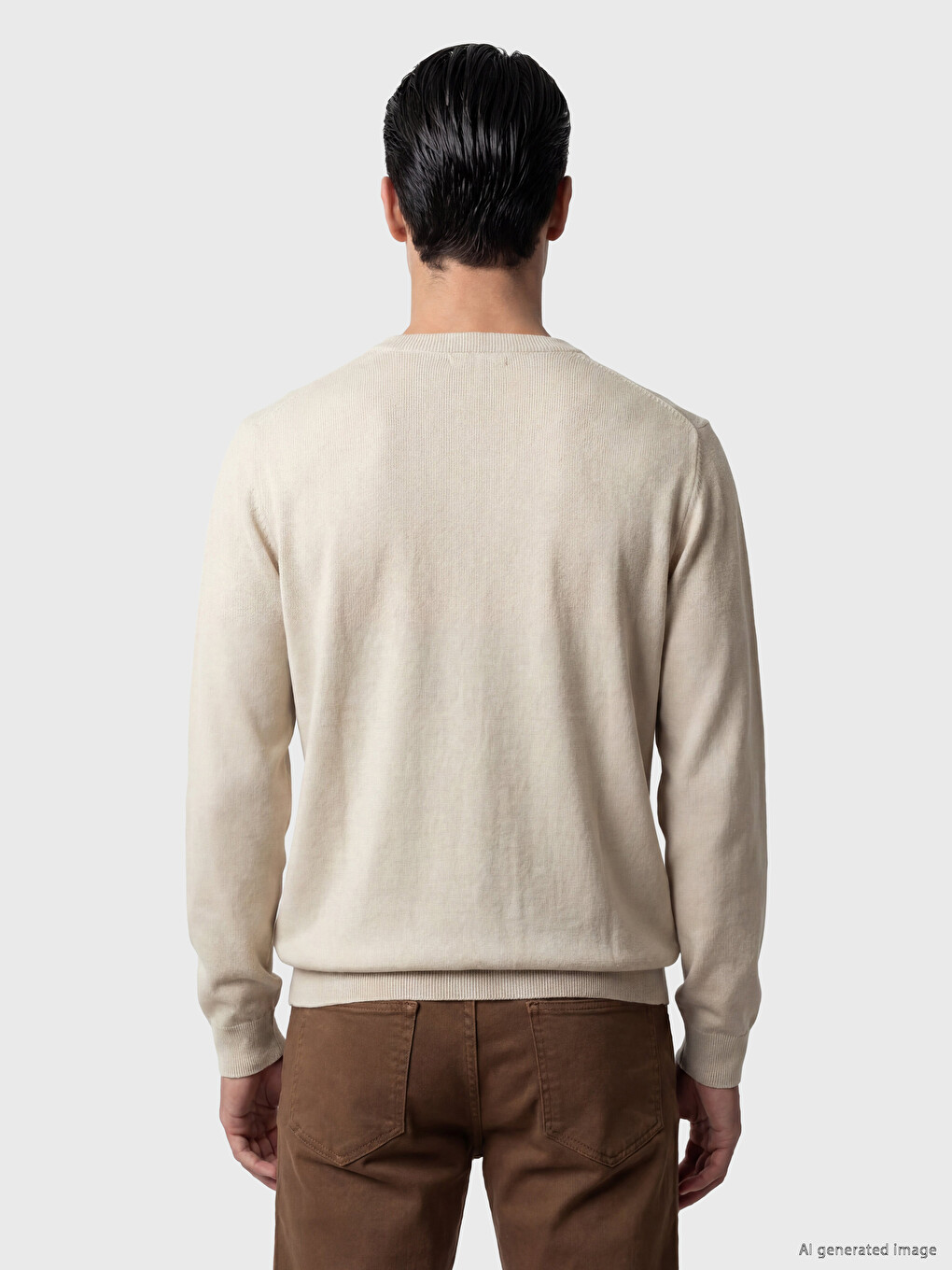 Man Ecru Sweater-3