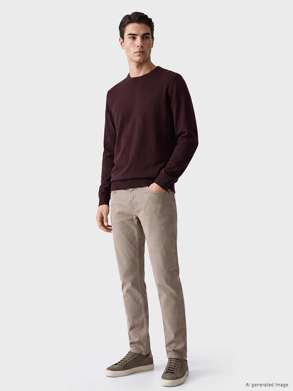 Man Bordeaux Sweater-1