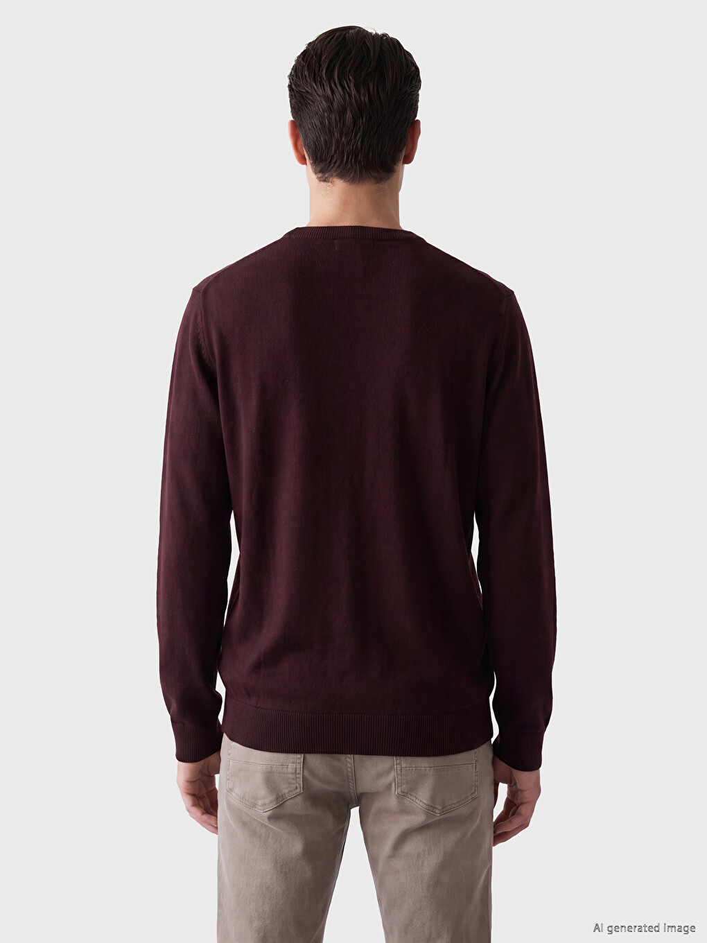 Man Bordeaux Sweater-2