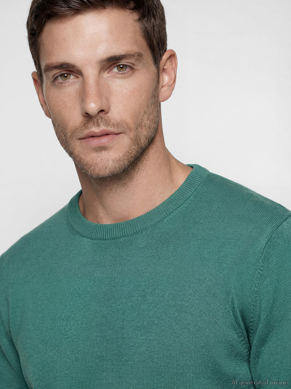 Pull En Maille À Col Rond Pour Homme-2