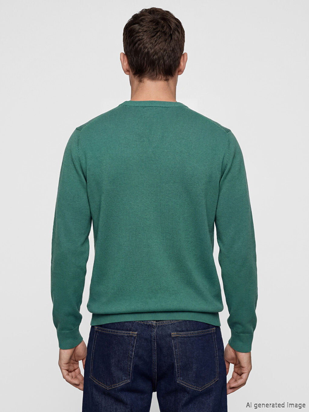 Pull En Maille À Col Rond Pour Homme-3