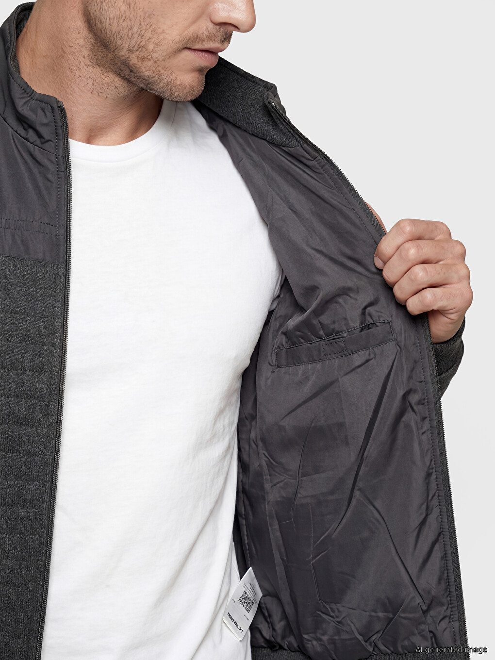 Men's Zippered Coat-2