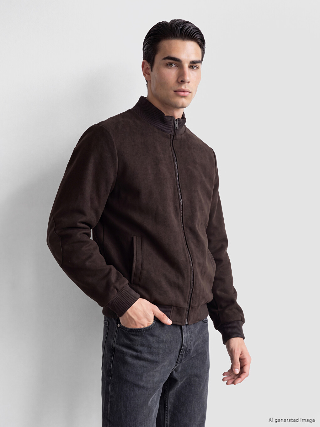 Man Brown Cardigan