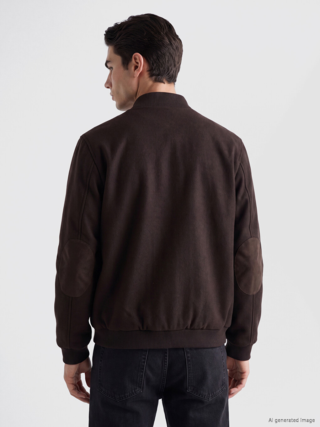 Man Brown Cardigan-2