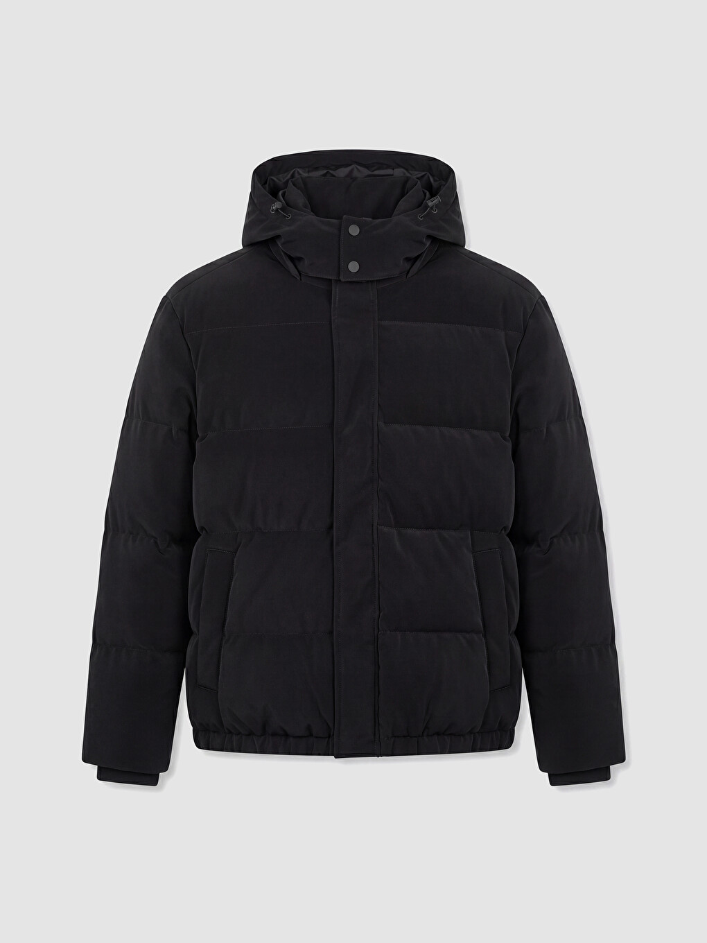 Man Black Puffer Coat-5