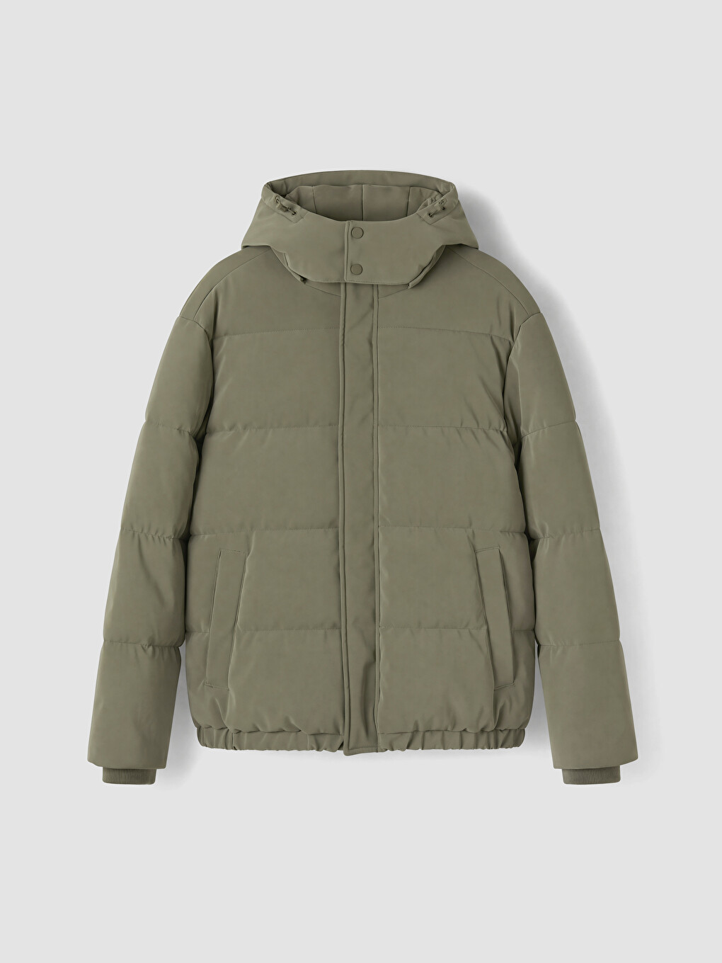Man Green Puffer Coat-5