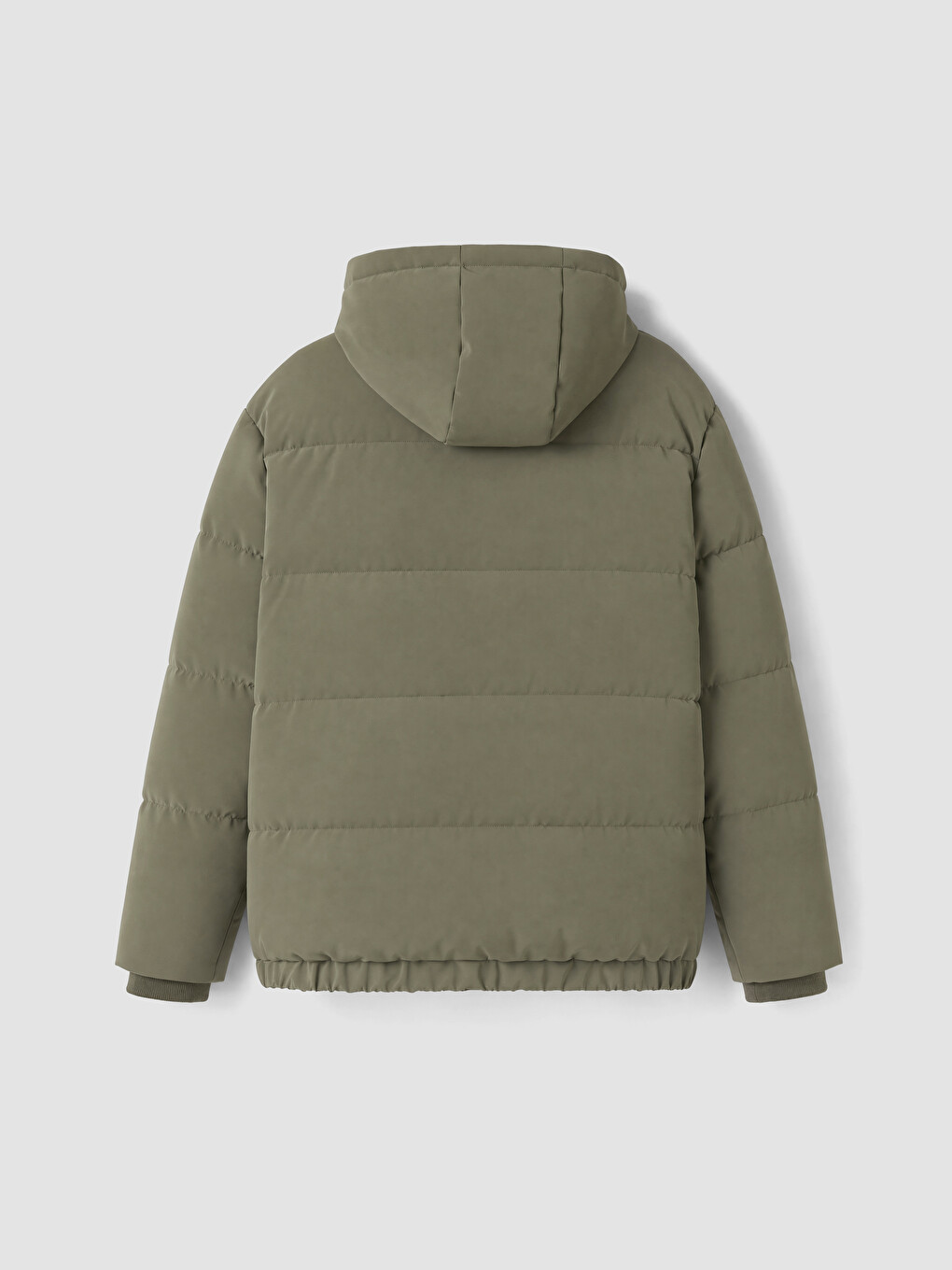 Man Green Puffer Coat-9