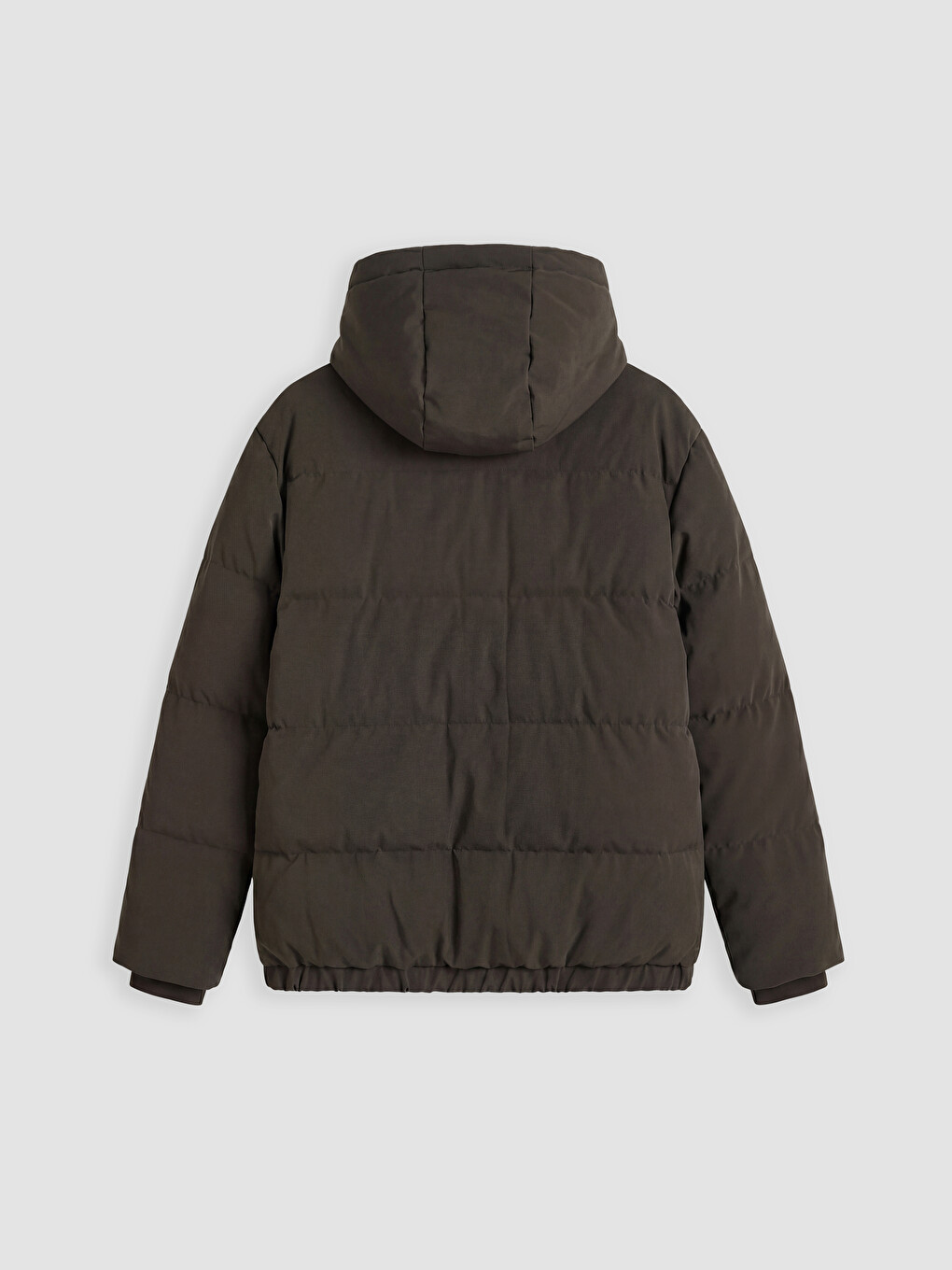 Man Brown Puffer Coat-7