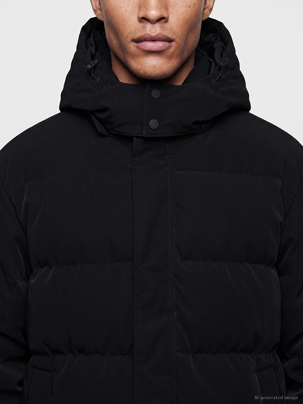 Man Black Puffer Coat-2
