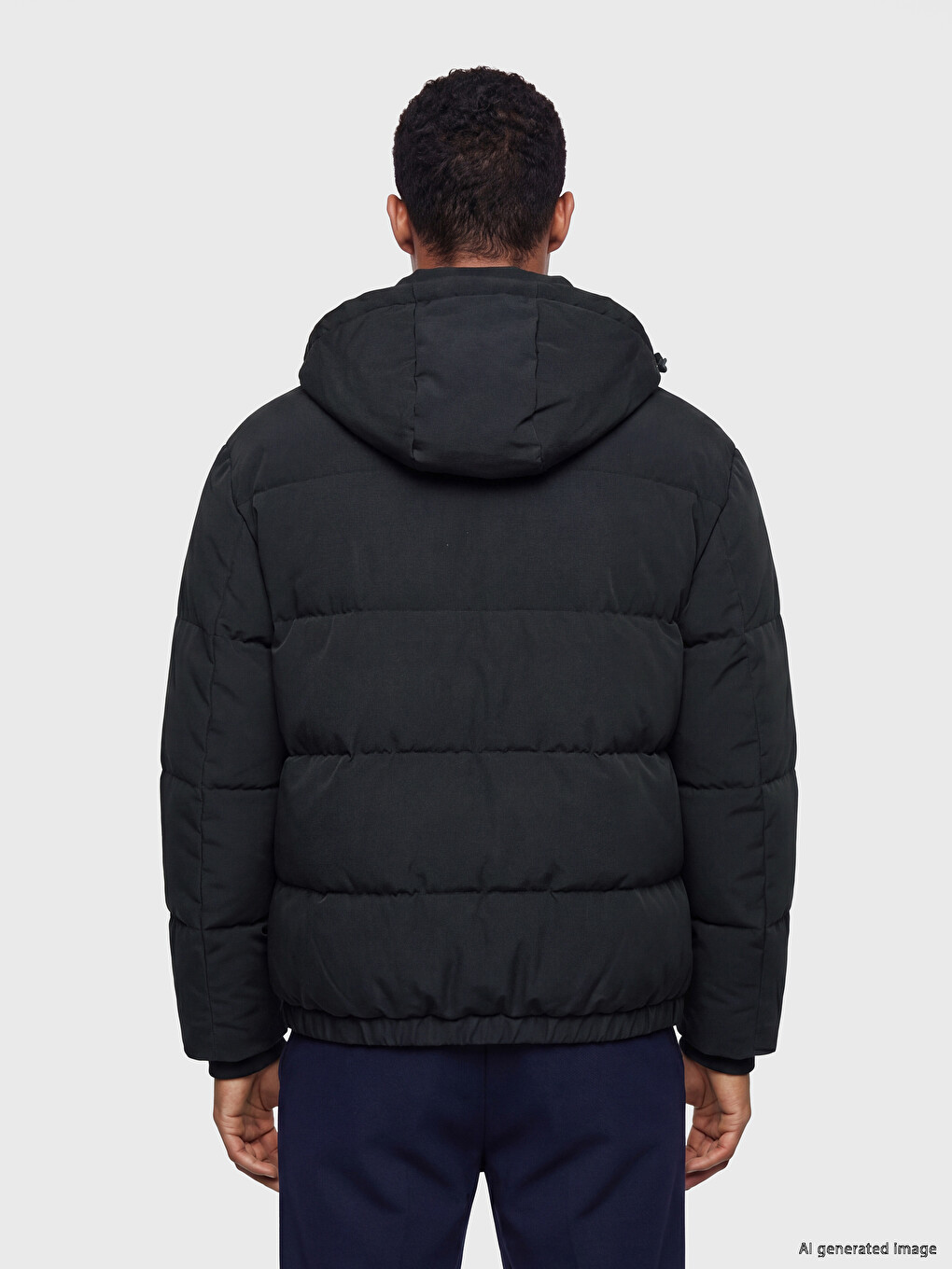 Man Navy Puffer Coat-4