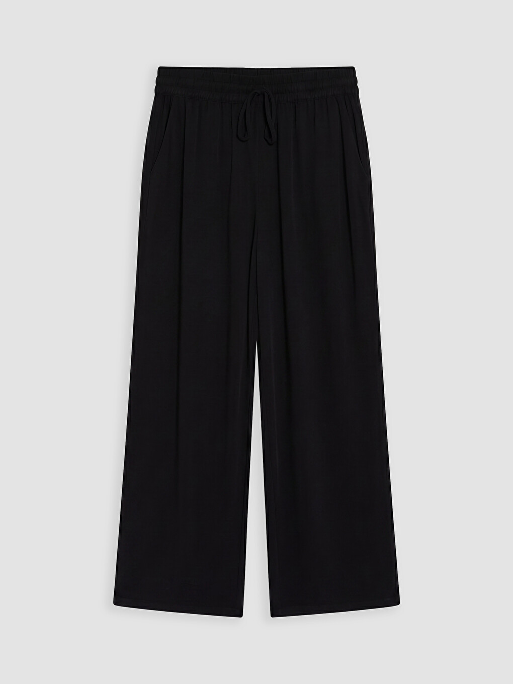 Pantaloni Largi Cu Talie Elastică Pentru Femei-4