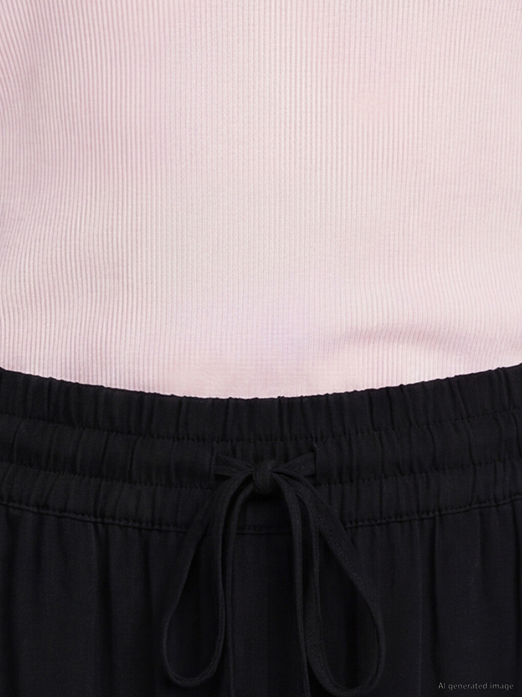 Pantaloni Largi Cu Talie Elastică Pentru Femei-2