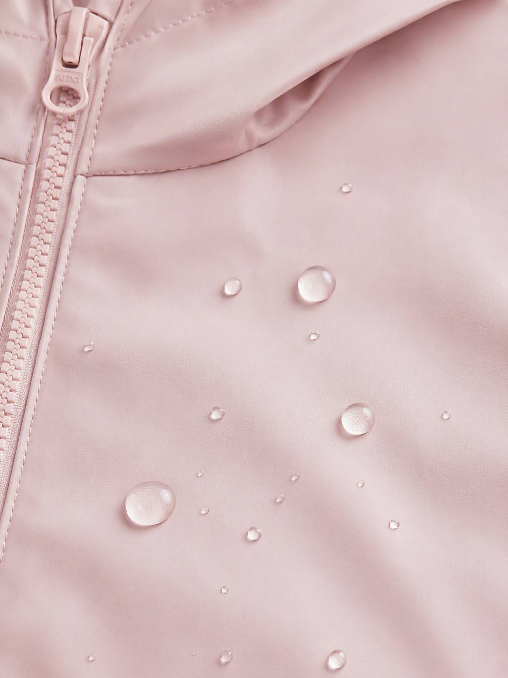Hooded Water-repellent Girls' Raincoat-4