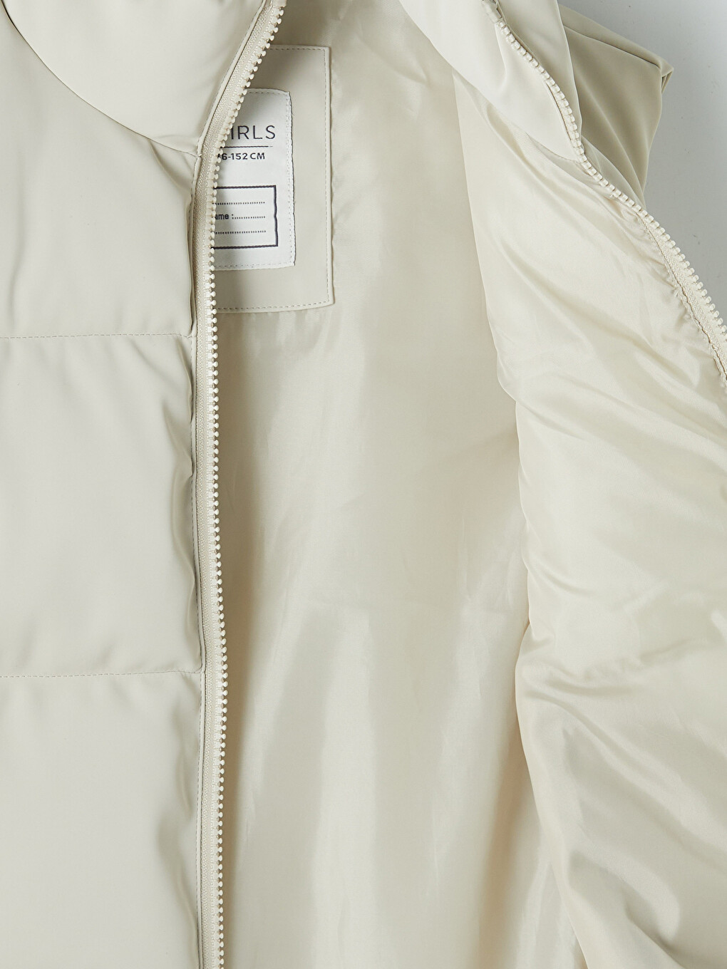 Mock Neck Quilted Girls' Puffer Gilet-3