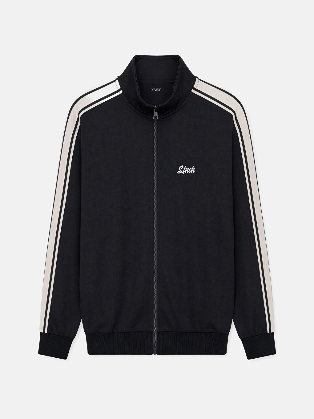 Man Navy Zip-up Sweatshirt